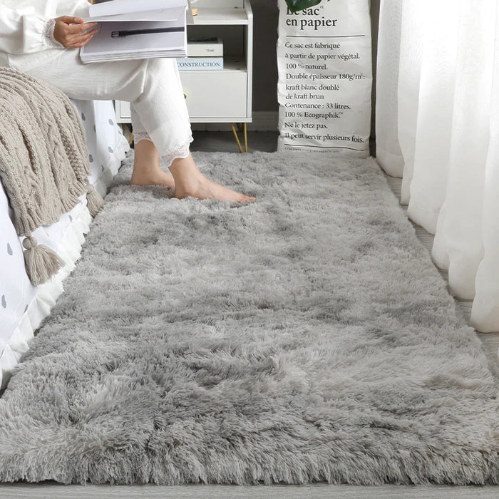 Flauschiger Hochflor-Teppich als Bettvorleger und Läufer für Schlafzimmer, Wohnzimmer und Erker – 40 × 120 bis 80 × 200 cm, rutschfest