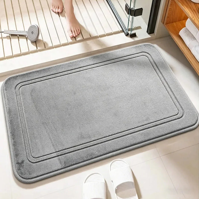 Superweicher Badvorleger aus Flanell als Duschmatte für Badezimmer und Küche – 40 × 60 oder 50 × 80 cm, saugfähig, schnell trocknend, 11 Farben