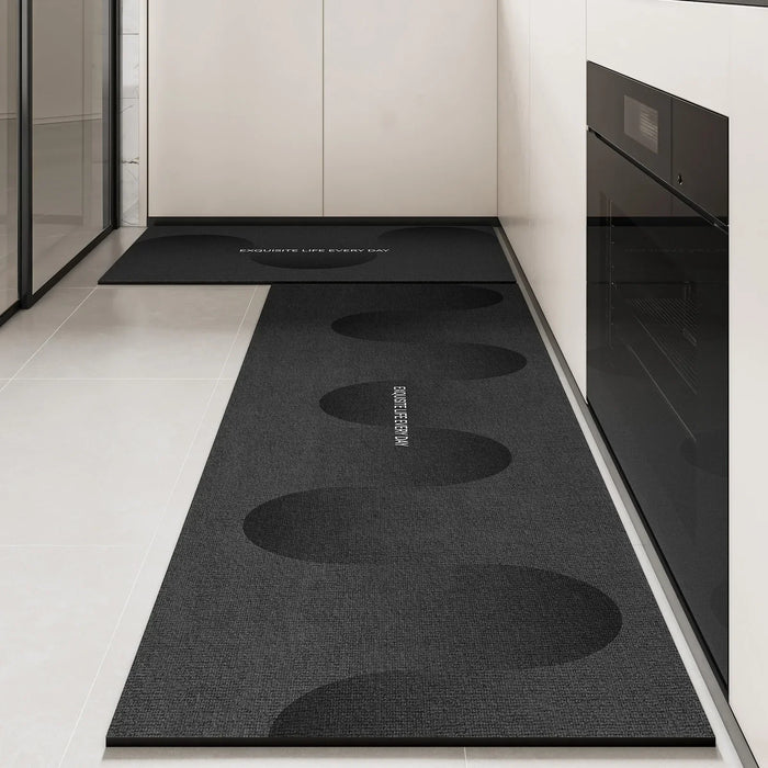 Küchenmatte aus PVC in Lederoptik als Läufer für Küche und Eingang – 50 × 80 bis 200 × 300 cm, wasserdicht, ölbeständig, rutschfest