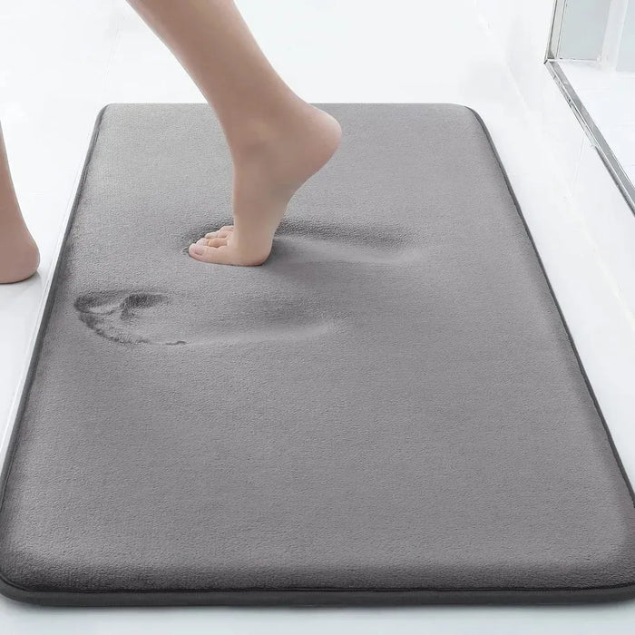 Badematte mit Memory-Schaum aus weicher Mikrofaser für Bad, Dusche und Badewanne – 30 × 40 bis 80 × 120 cm, saugfähig, rutschfest, 3 Farben