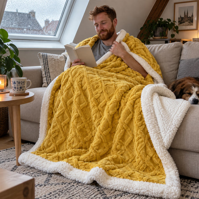Weiche Fleecedecke für Sofa und Bett als Kuscheldecke – 100 × 150 bis 200 × 230 cm, leicht, in 9 Farben