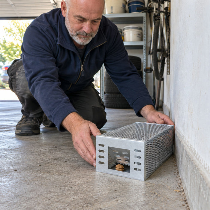 Wiederverwendbare Lebendfalle für Mäuse für Haus, Keller und Garage – fängt ohne Gift und Verletzung zum Aussetzen