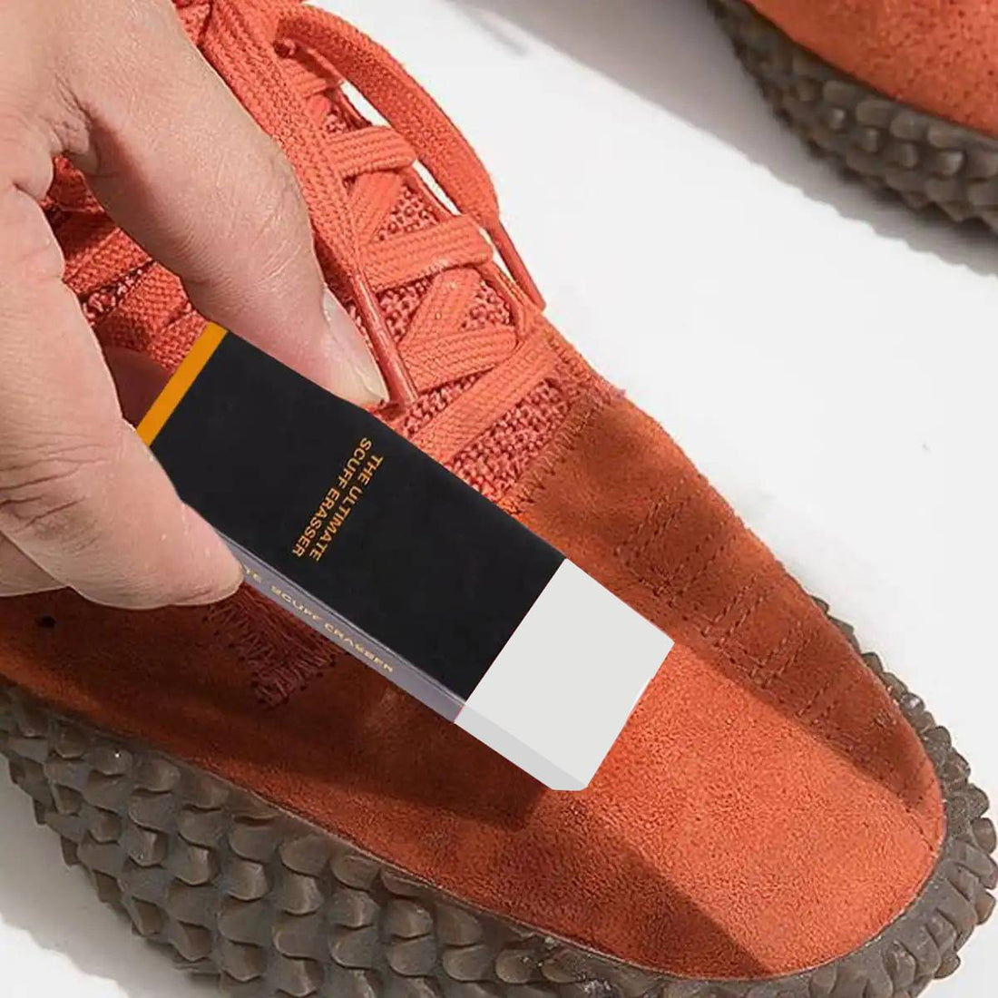 Schuh-Radiergummi zur Trockenreinigung von Sneakern und Lederschuhen – ohne Wasser, 7 × 2,5 × 1,5 cm, 25 g, Schwarz oder Weiß