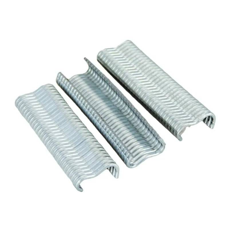 Halbautomatische Ringzange für M-Ringe zum Verbinden von Draht an Käfigen, Zäunen und Gabionen – 17,5 cm, für Draht 3–8 mm, mit 600 Ringen