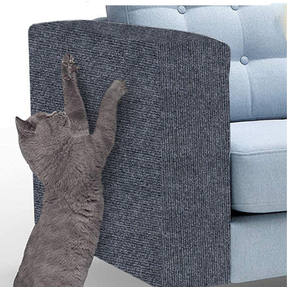 Kratzschutz-Matte für Sofa und Sessel gegen Katzenkrallen für Wohnzimmer – 30 × 30 cm oder 40 × 200 cm, Dunkelgrau, zum Anbringen