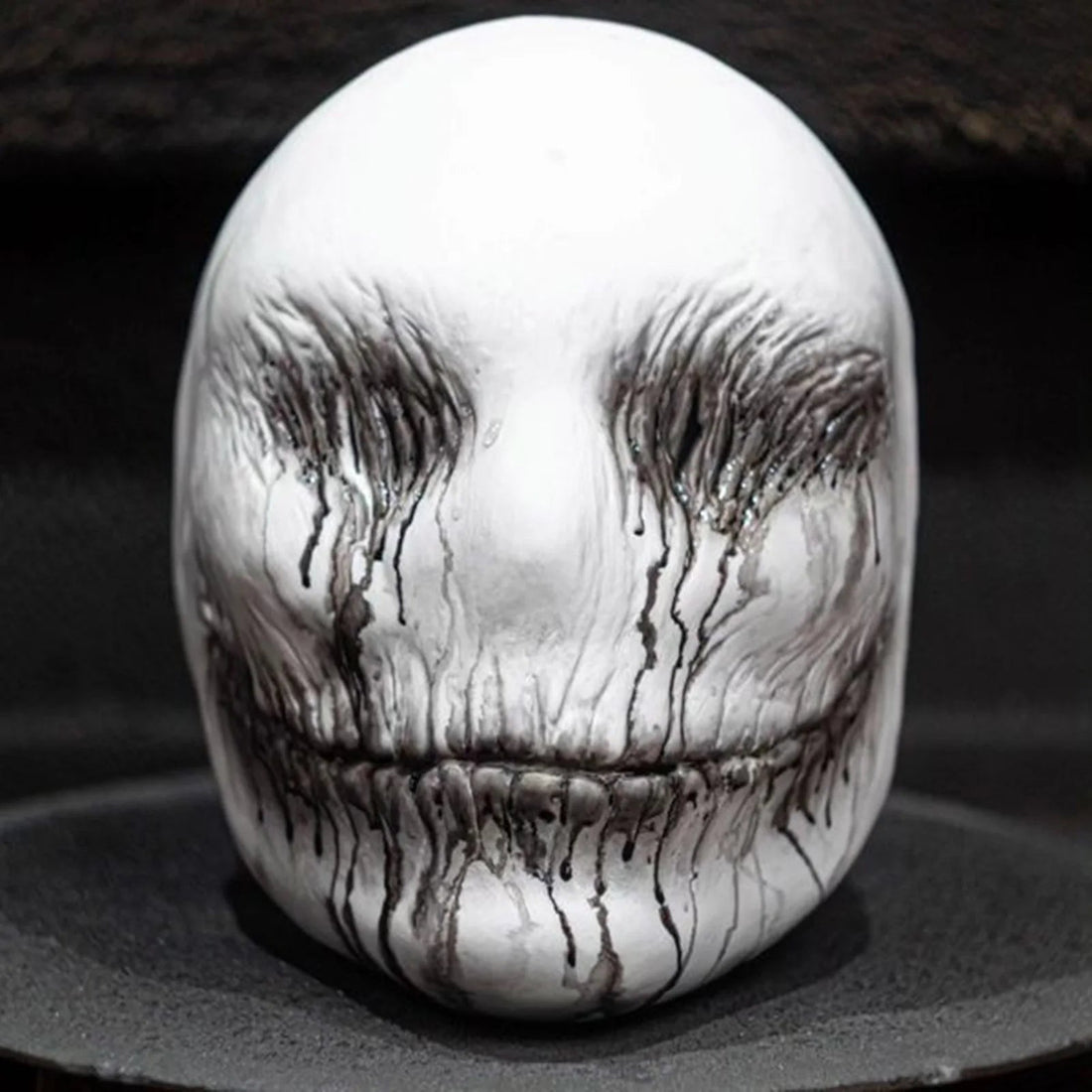 Realistische Totenkopfmaske aus Latex als Halloween-Kostüm und Deko für Party und Geisterbahn – 28 × 16 cm, leicht, wiederverwendbar