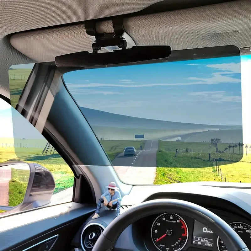 Blendschutz-Verlängerung für die Auto-Sonnenblende bei Tag und Nacht – 32 × 14,5 cm, polarisiert, 180° schwenkbar, Clip-Montage, klappbar