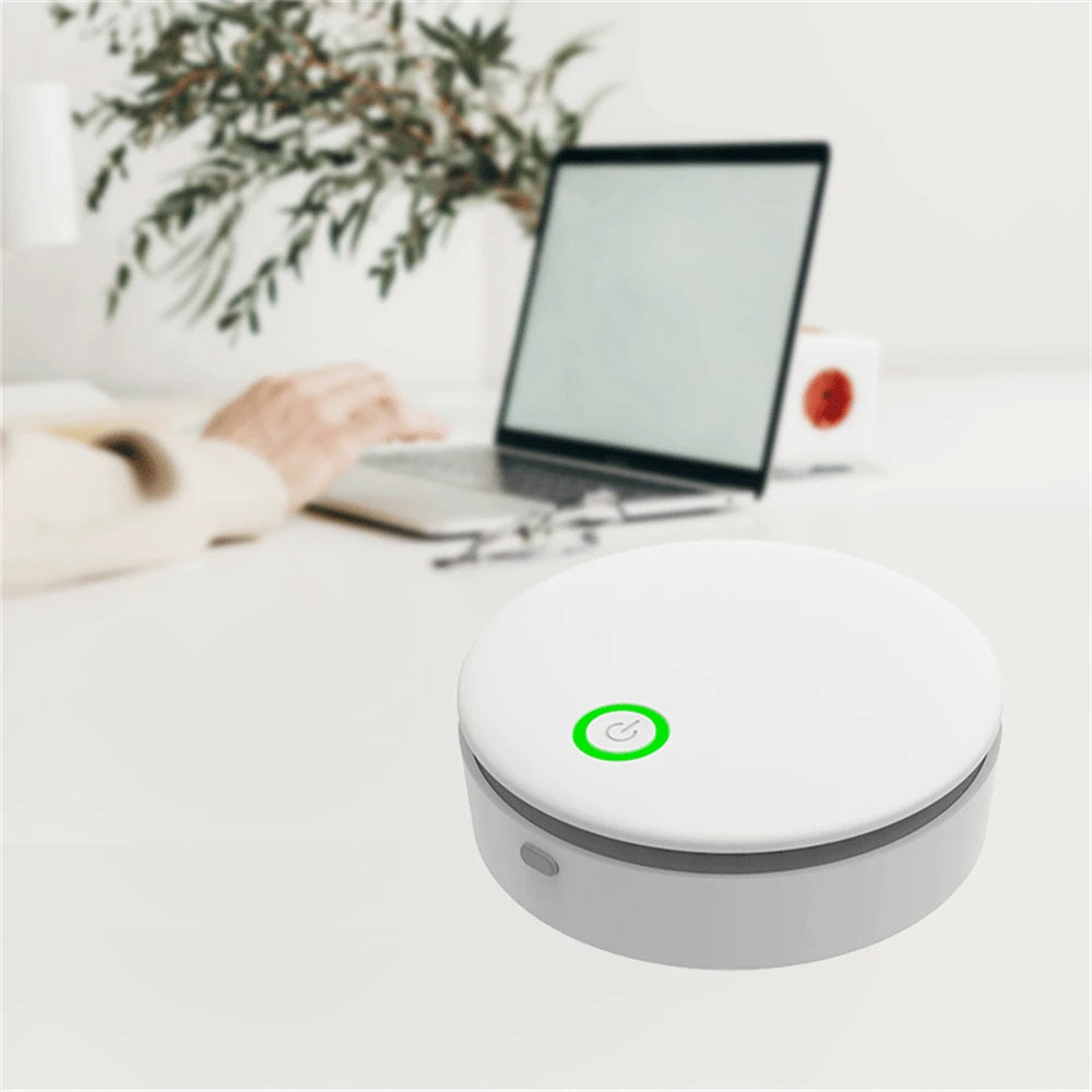 Tragbarer Geruchsneutralisierer mit Ionen- und Ozontechnik für Kühlschrank, Kleiderschrank und Auto – ca. 10,5 × 3,5 cm, Akku 2000 mAh, Weiß