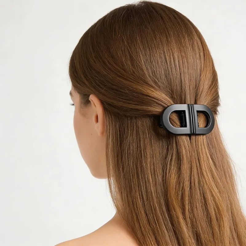 Magnetische Haarclips als Set für Alltag, Büro und Sport – Magnetverschluss, einhändig zu schließen, Orange, Türkis, Schwarz oder Schildpatt