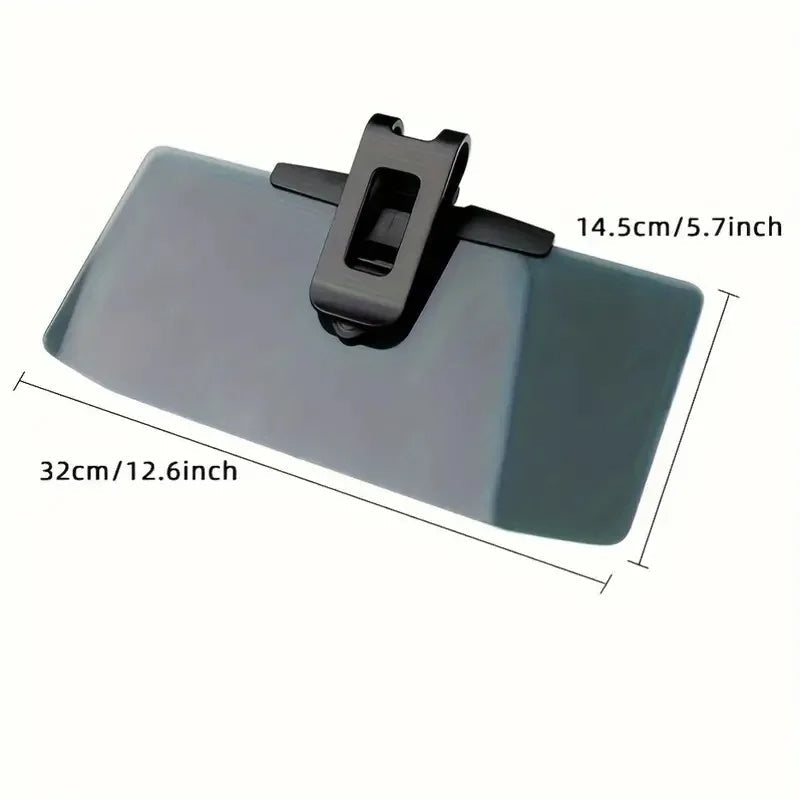 Blendschutz-Verlängerung für die Auto-Sonnenblende bei Tag und Nacht – 32 × 14,5 cm, polarisiert, 180° schwenkbar, Clip-Montage, klappbar
