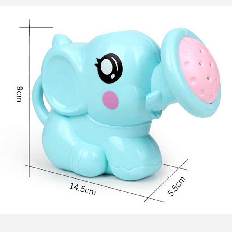 Haarspülbecher in Elefantenform für das Babybad – 14 × 9 cm, sanfter Wasserstrahl, auch als Gießkanne, ab 6 Monaten, Blau oder Rosa