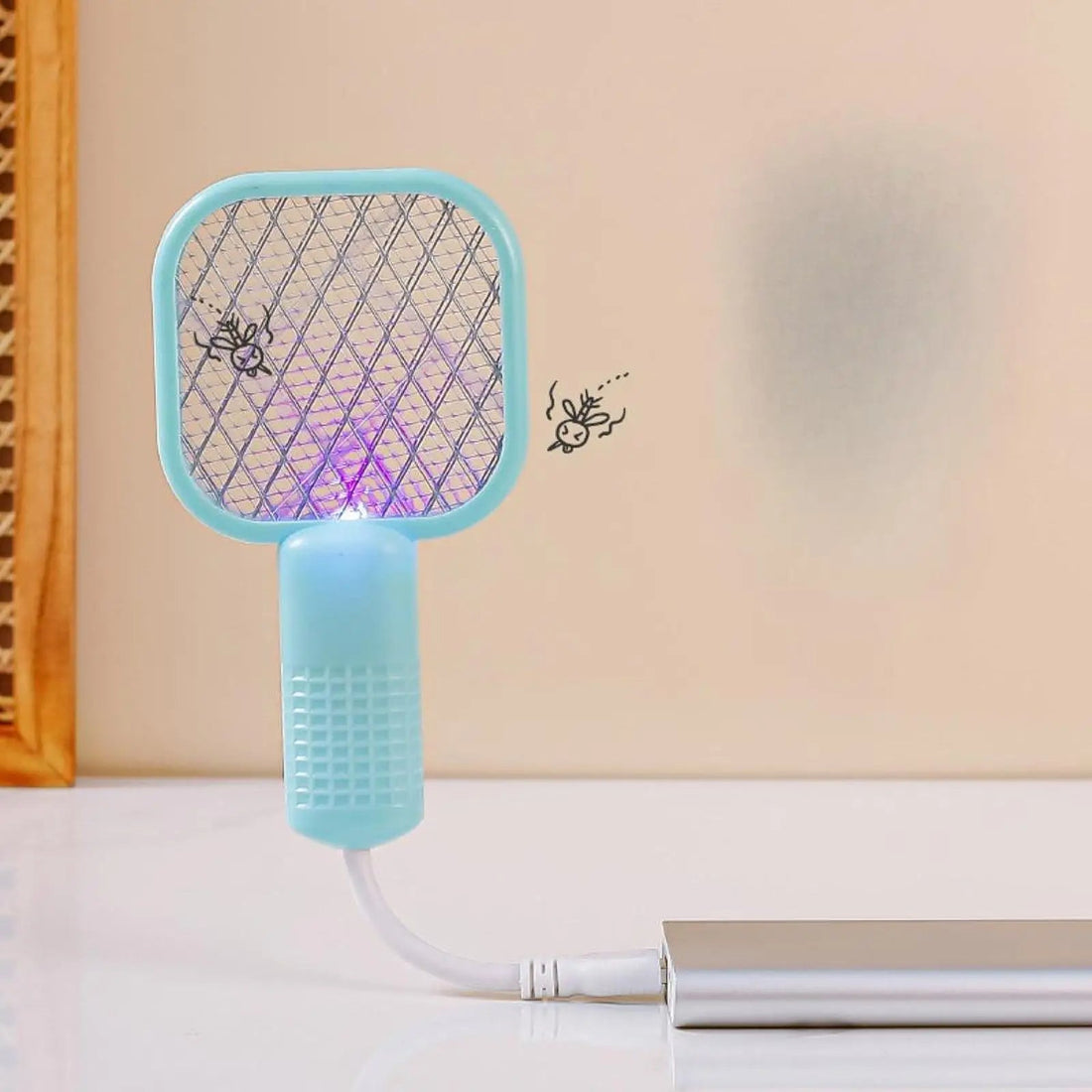 USB-Insektenvernichter mit Locklicht und 5-lagigem Schutzgitter für Schlafzimmer, Büro und Reisen – 5 V, 3,7 W, ca. 17 × 9 cm, 3 Farben