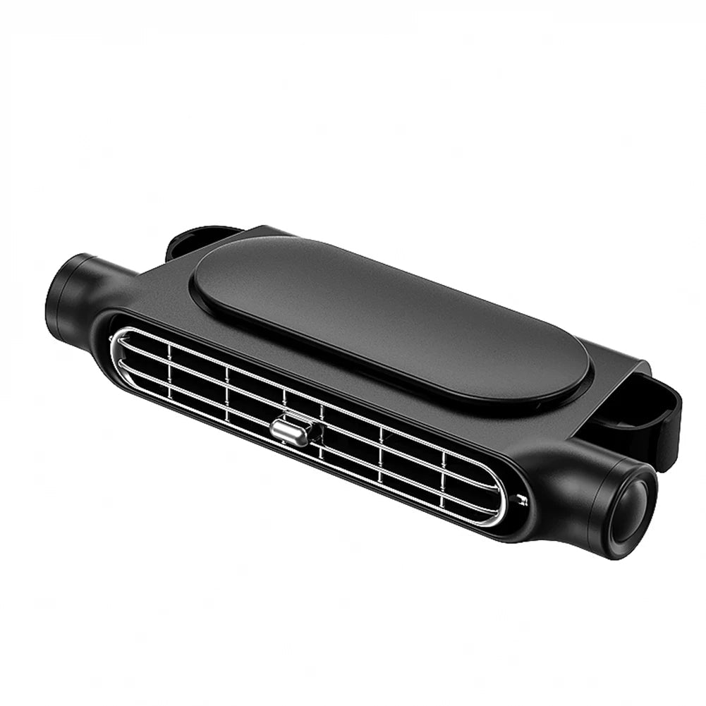 Kopfstützen-Ventilator mit Doppelturbine für Rücksitz und Beifahrer im Auto – 3 Stufen, USB-Betrieb, ca. 17,5 × 7,5 × 3,4 cm, 3 Farben