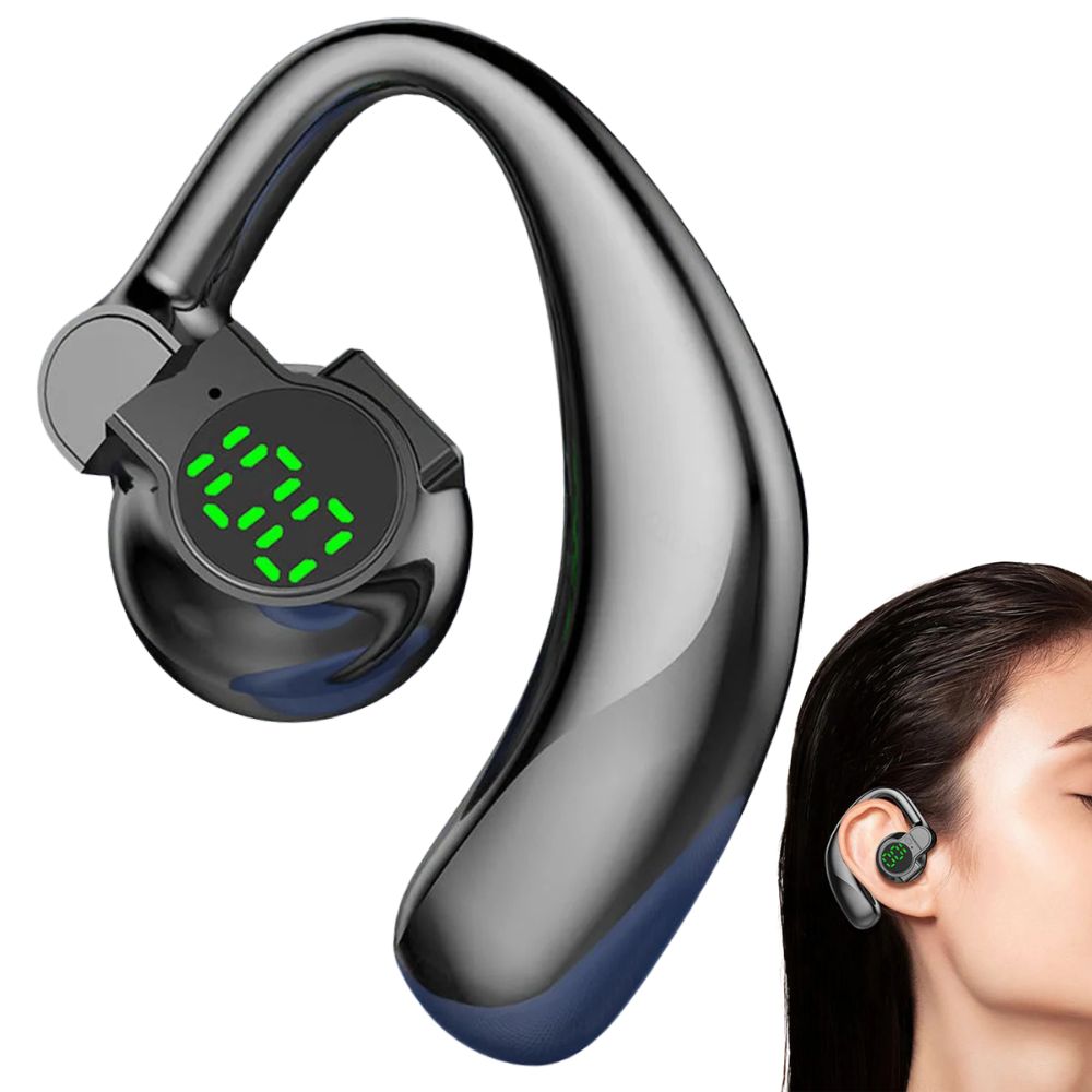 Offene Bluetooth-Ohrbügel-Kopfhörer mit Luftleitung für Sport und Alltag – Bluetooth 5.4, bis 20 h, Mikrofon, Touch-Bedienung, Schwarz oder Weiß