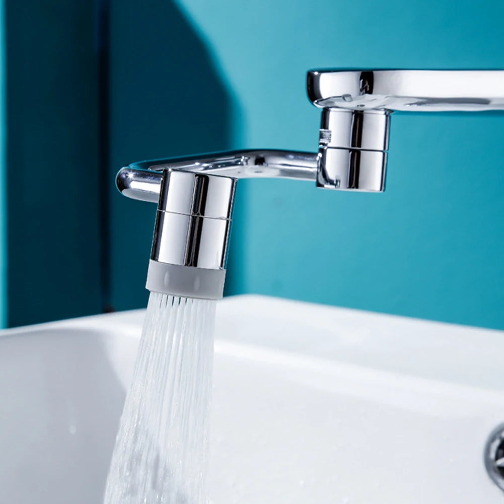 Universal-Wasserhahn-Aufsatz, 1080° drehbar, für Küche und Bad – beweglicher Strahl, einfach aufzusetzen, für Spüle und Waschbecken