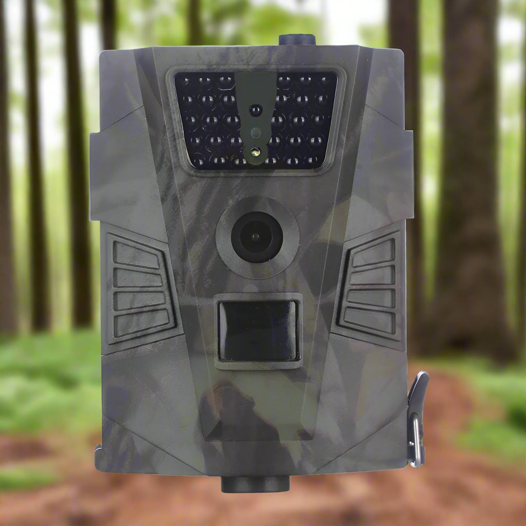 Wildkamera mit Fernbedienung und Low-Glow-Nachtsicht für Wildtiere und Grundstück – 12 MP, 1080p, 12,9 × 9,3 × 3,9 cm, IP65