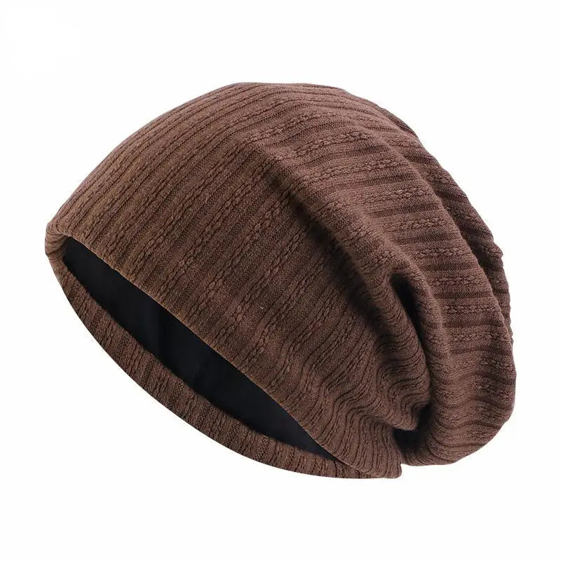 Baumwoll-Beanie mit Ährenmuster für Herbst und Winter – klassische Strickmütze aus Baumwolle, 6 Farben von Kaffeebraun bis Orange