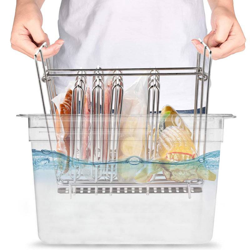 Sous-Vide-Behälter aus transparentem Polycarbonat mit Deckel für Sous-Vide-Garer – 6 oder 11 Liter, Skala, lebensmittelecht, hitzebeständig