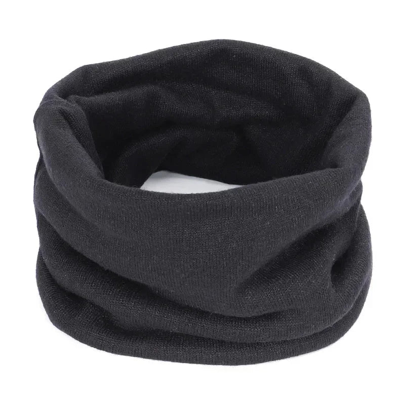 Nackenwärmer aus weichem Kaschmir-Strick für Damen und Herren zu Mantel und Jacke – Schlauchschal, ca. 23 × 25 cm, in 5 Farben