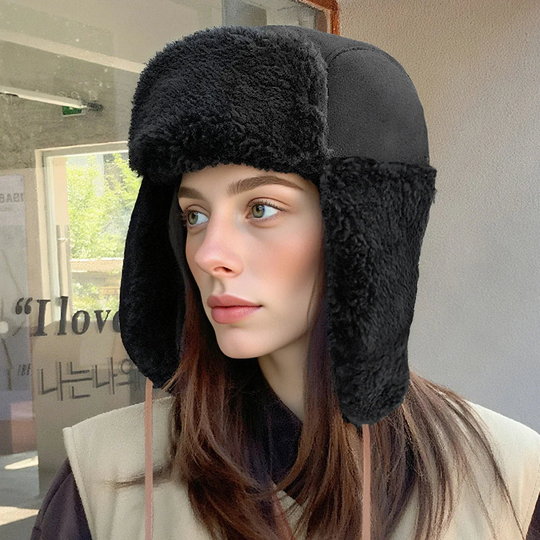 Fleece-Trappermütze für den Winter mit Ohrenklappen für Outdoor und Wintersport – warm gefüttert, windgeschützt