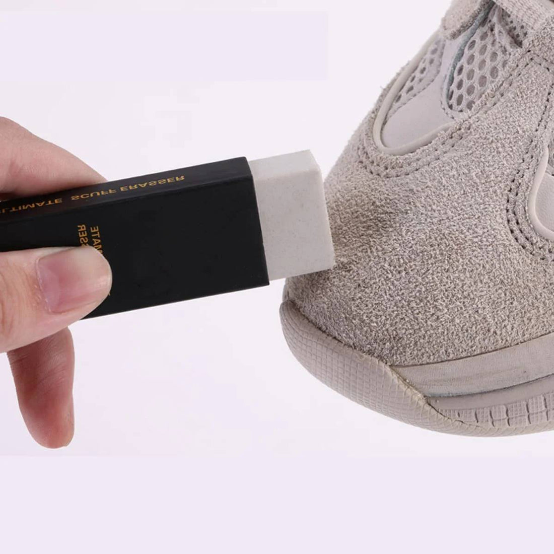 Schuh-Radiergummi zur Trockenreinigung von Sneakern und Lederschuhen – ohne Wasser, 7 × 2,5 × 1,5 cm, 25 g, Schwarz oder Weiß