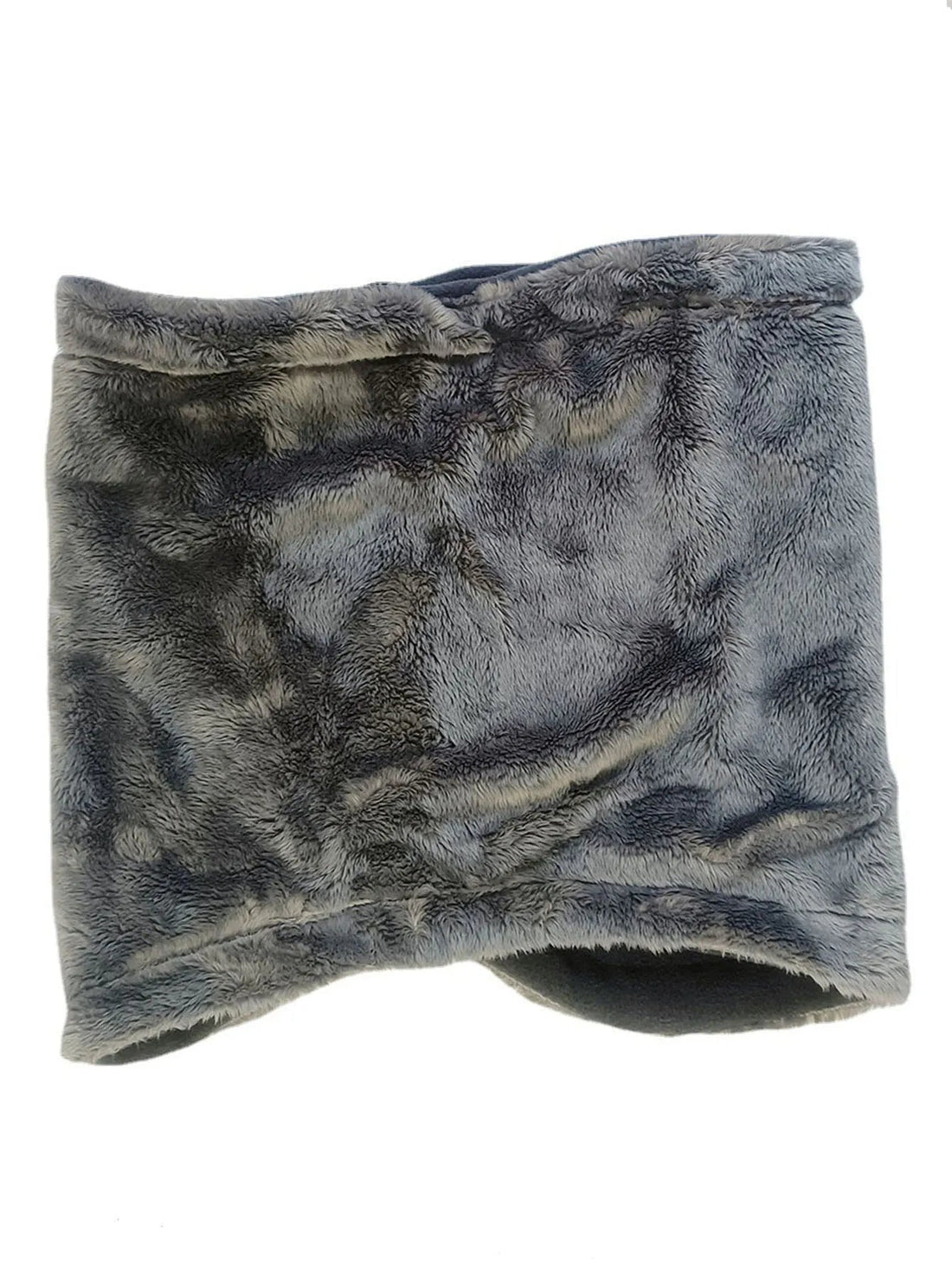 Fleece-Schlauchschal mit Plüschfutter und Kordelzug für Winter, Skifahren und lange Tage im Freien – als Mütze, Maske oder Halswärmer tragbar