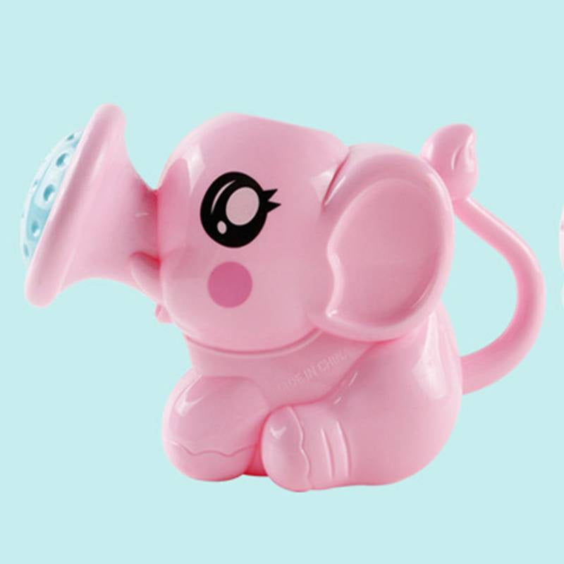 Haarspülbecher in Elefantenform für das Babybad – 14 × 9 cm, sanfter Wasserstrahl, auch als Gießkanne, ab 6 Monaten, Blau oder Rosa