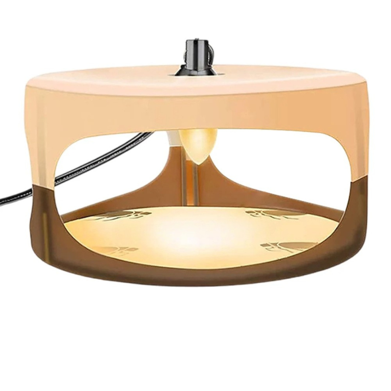 Kuppel-Insektenfalle mit Locklicht und Klebepapier für Schlafzimmer und Wohnzimmer – gegen Flöhe, Ø ca. 18,5 cm, 11 cm hoch, mit Netzkabel
