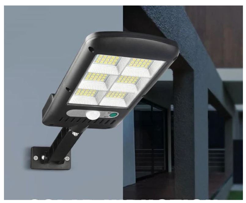 Solar-LED-Außenleuchte mit Bewegungsmelder und Fernbedienung für Eingang, Garage und Garten – kabellos, 6000 K Kaltweiß, IP65