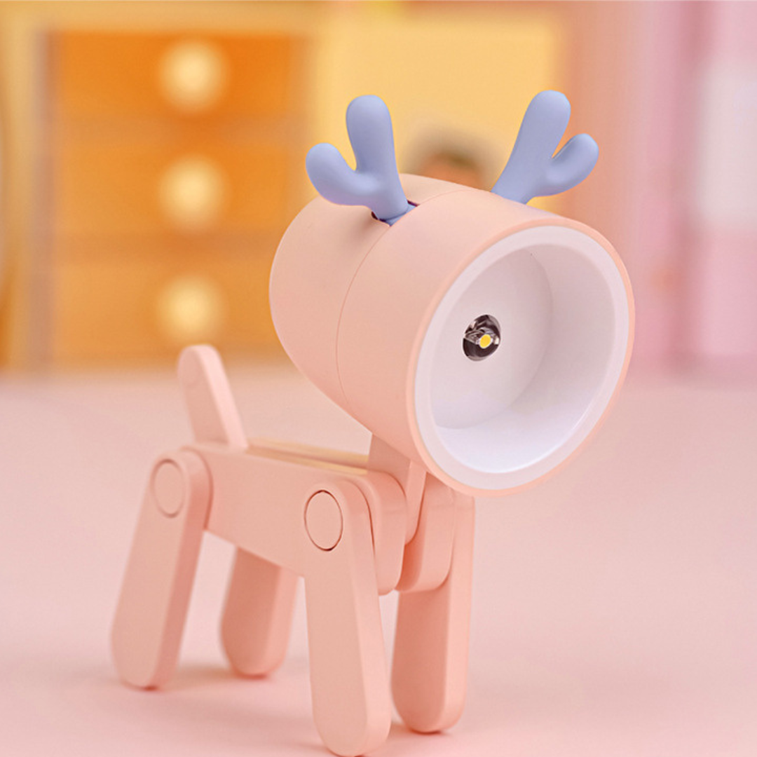 Kleines Tier-Nachtlicht mit beweglichen Gliedmaßen für Kinderzimmer und Reisen – ca. 4 × 2 × 7 cm, LED, batteriebetrieben, in 5 Farben