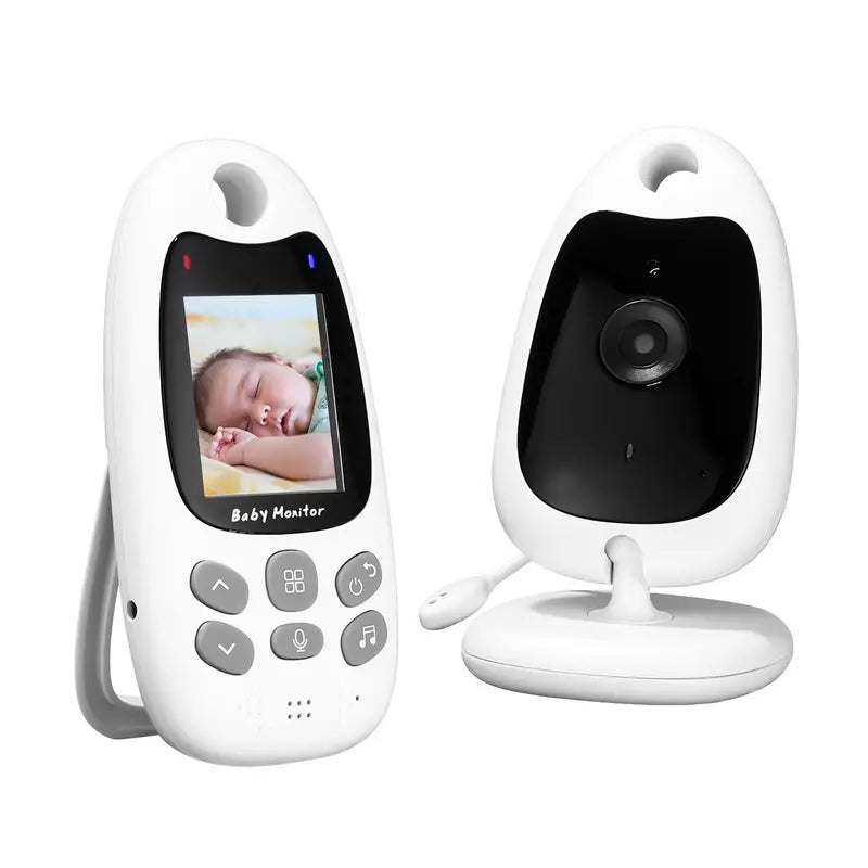 Babyphone mit Kamera, Nachtsicht und Gegensprechfunktion für Kinderzimmer und Haus – 2-Zoll-Farbdisplay, Temperaturanzeige, Schlaflieder