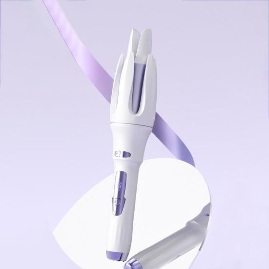 Automatischer Lockenstab mit Einzugsfunktion für gleichmäßige Locken und Wellen zu Hause und auf Reisen – einhändig, kompakt, Pink, Blau oder Weiß