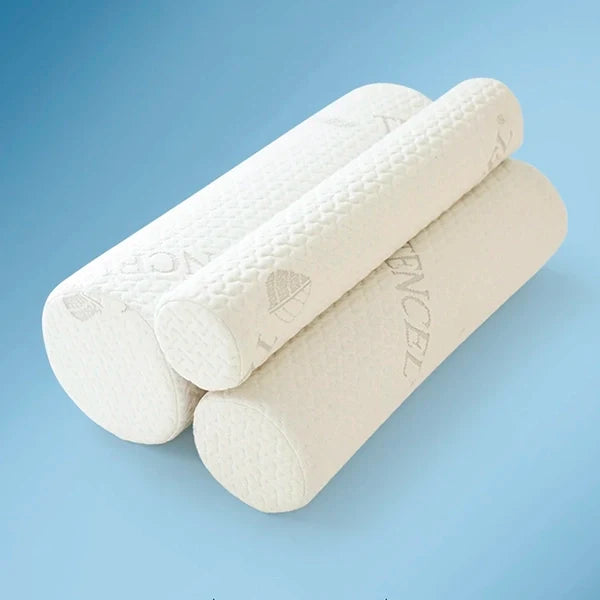 Nackenrolle aus Memory-Schaum mit Baumwollbezug für Schlaf und Ruhepausen – 45 cm lang, 8, 11 oder 15 cm breit, formanpassend, atmungsaktiv