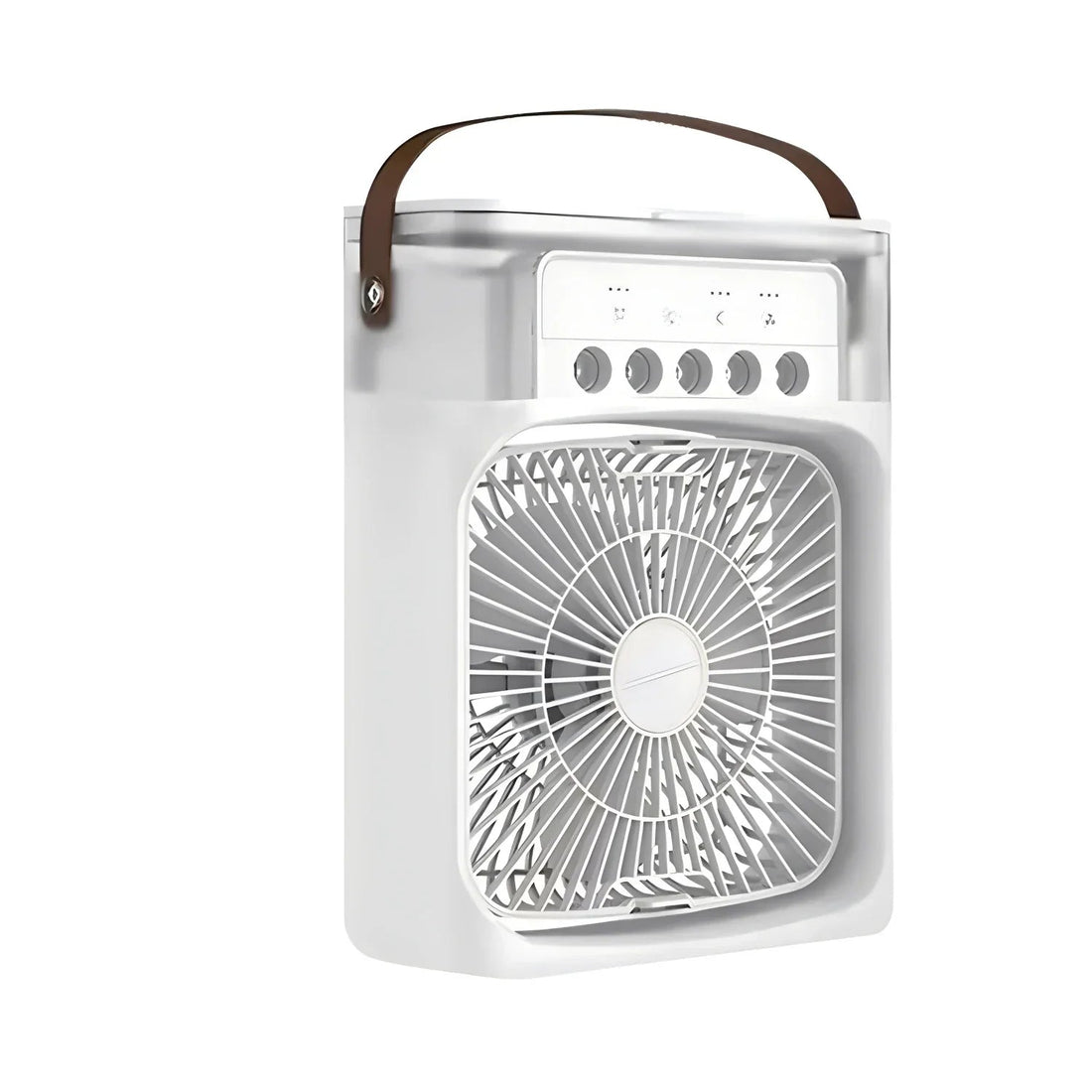 3-in-1-Ventilator mit Luftkühler, Luftbefeuchter und Tragegriff für Schlafzimmer, Homeoffice und Küche – 3 Stufen, 60° neigbar, Duftfach, kompakt