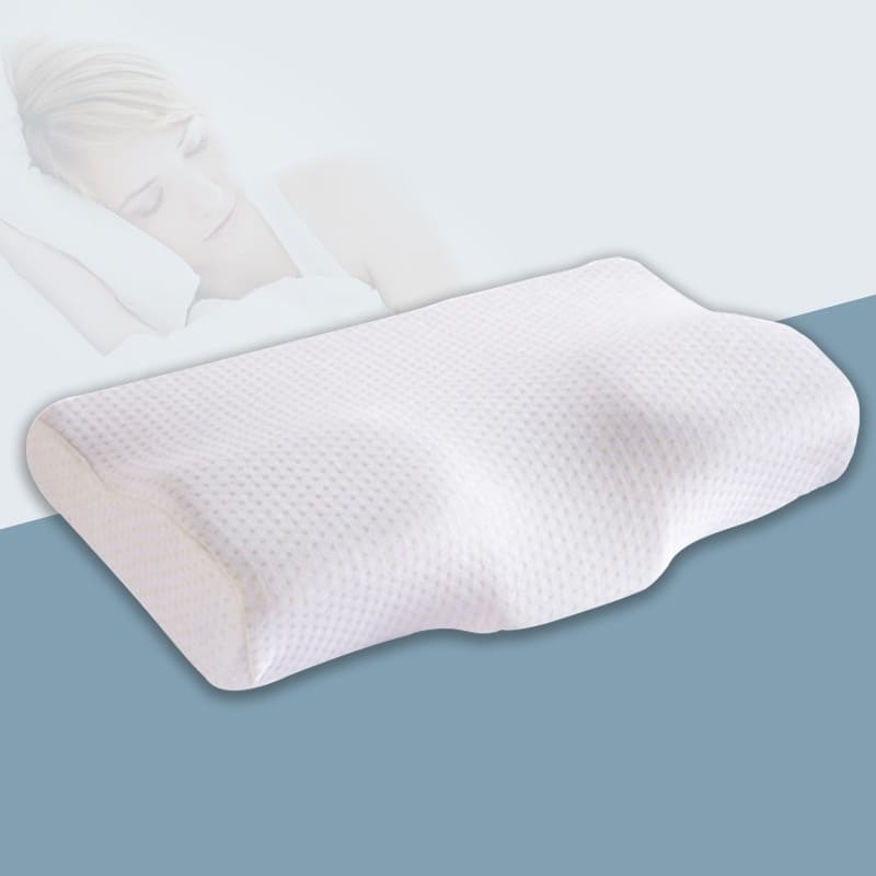 Ergonomisches Nackenstützkissen aus Memory-Schaum für Rücken-, Seiten- und Bauchschläfer – waschbarer Bambusbezug, passt sich Kopf und Nacken an