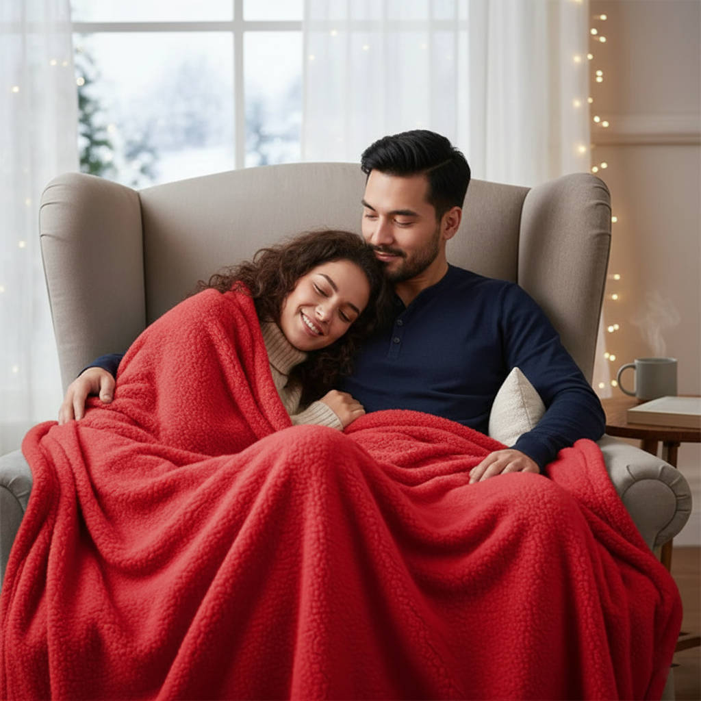 Flauschige wasserdichte Kuscheldecke für zwei Personen für Sofa, Sessel und Ausflüge ins Grüne – 100 × 145 bis 145 × 216 cm, 9 Farben
