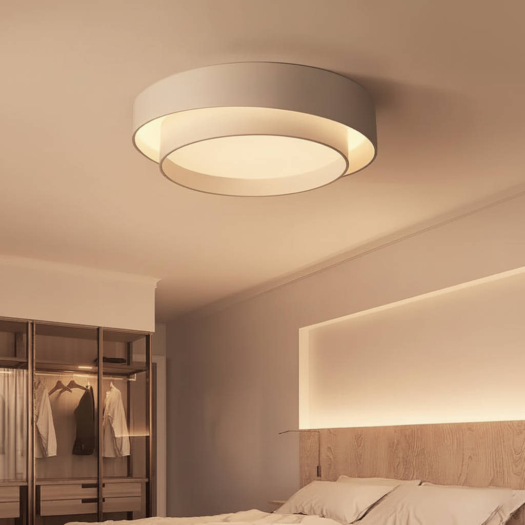 Moderne LED-Deckenleuchte für Wohnzimmer, Schlafzimmer und Küche – Ø 40, 50 oder 60 cm, rund, Warm- oder Kaltweiß, in 3 Farben