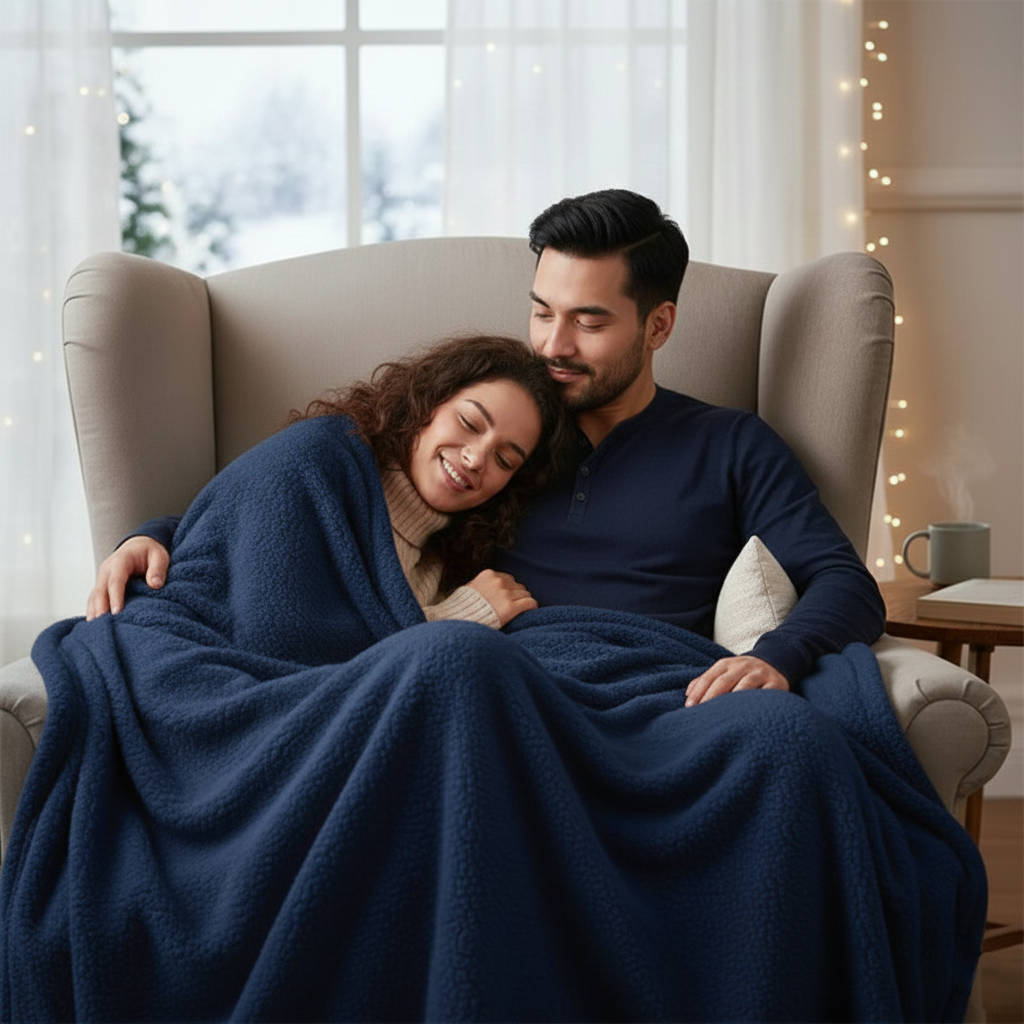 Flauschige wasserdichte Kuscheldecke für zwei Personen für Sofa, Sessel und Ausflüge ins Grüne – 100 × 145 bis 145 × 216 cm, 9 Farben