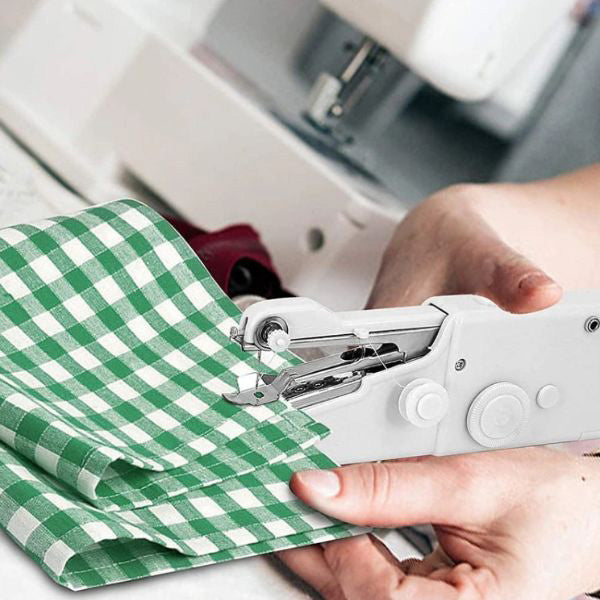 Tragbare Mini-Nähmaschine mit Batteriebetrieb für schnelle Reparaturen und kleine Nähprojekte – kabellos, für Baumwolle, Seide und Jeansstoff