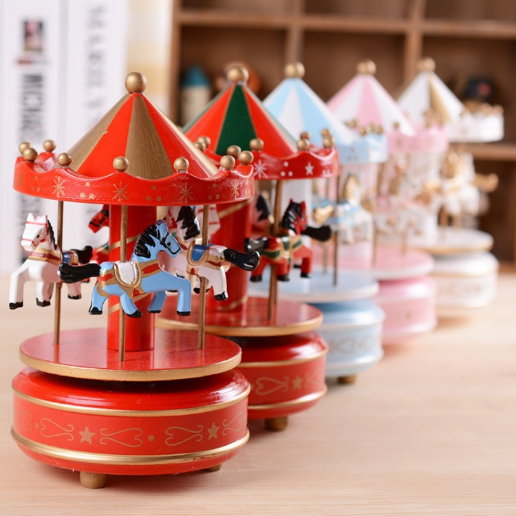 Karussell-Spieluhr Sky City mit drehendem Karussell und Melodie für Kinderzimmer und Wohnzimmer – Deko für Regal und Nachttisch, Geschenk zur Taufe