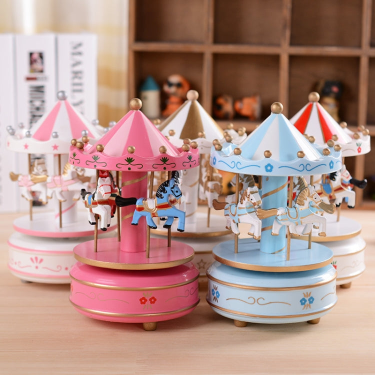 Karussell-Spieluhr Sky City mit drehendem Karussell und Melodie für Kinderzimmer und Wohnzimmer – Deko für Regal und Nachttisch, Geschenk zur Taufe