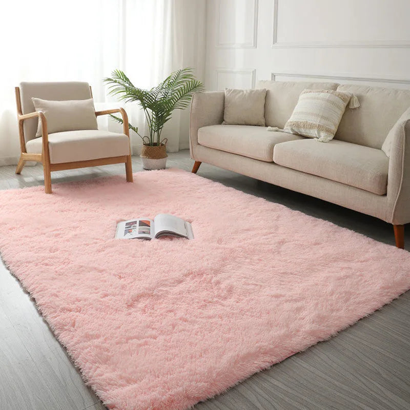 Shaggy-Teppich uni oder mit Zickzackmuster für Wohnzimmer, Schlafzimmer und Kinderzimmer – 40 × 60 bis 160 × 230 cm, ca. 4 cm Flor, 18 Farben
