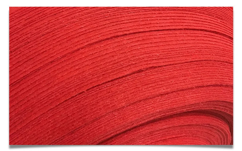 Roter Teppich als Gangläufer für Hochzeit, Bankett und Feiern – 1 m breit, 1 bis 13 m lang, 1 oder 2 mm dick, Vlies, für innen und außen