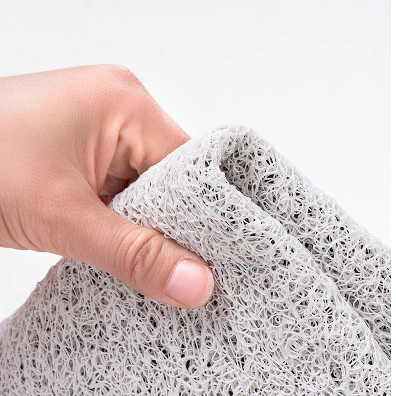 Zuschneidbare Schlingenmatte aus PVC mit geometrischem Muster für Eingang und Flur – 16 Größen ab 60 × 90 cm, wasserdicht, rutschfest, 13 Motive