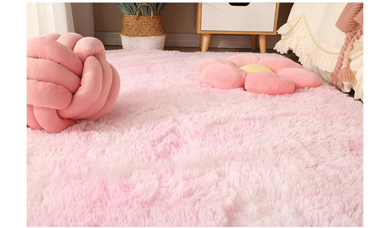 Waschbarer Langflor-Teppich mit Gummiunterseite für Wohnzimmer und Kinderzimmer – 50 × 80 bis 160 × 230 cm, rechteckig, rutschfest, 17 Farben