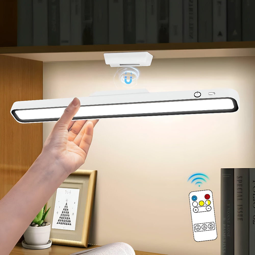Magnetische LED-Lichtleiste aus ABS mit Akku für Schrank, Küche und Werkstatt – 32 cm, dimmbar, USB-C, 3 Lichtfarben, Magnet oder Klebeband