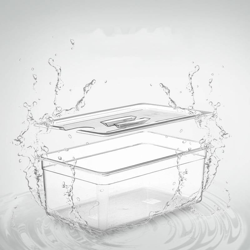 Sous-Vide-Behälter aus transparentem Polycarbonat mit Deckel für Sous-Vide-Garer – 6 oder 11 Liter, Skala, lebensmittelecht, hitzebeständig