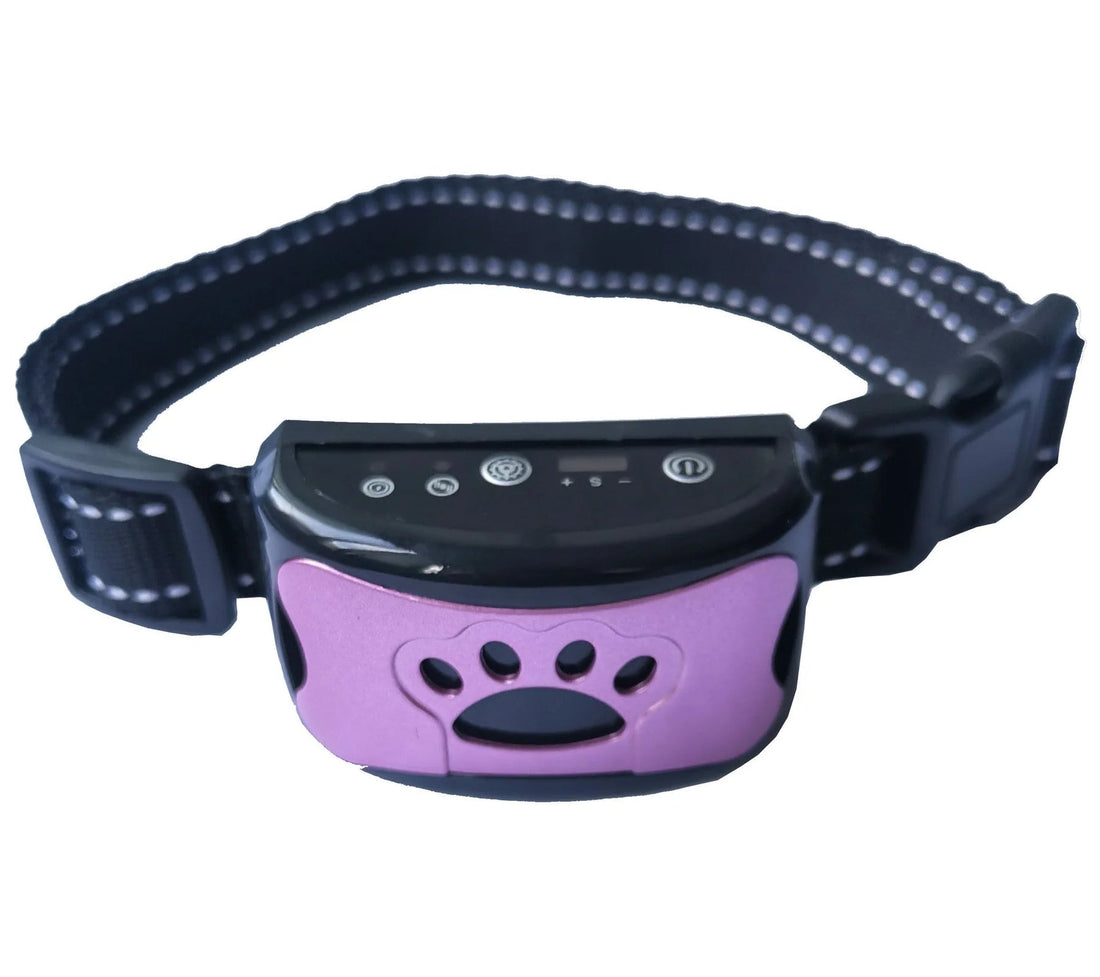 Antibell-Halsband mit Ton und Vibration ohne Stromimpuls fürs Hundetraining – für Hunde von ca. 3,6 bis 54 kg, einstellbare Empfindlichkeit, USB-Akku