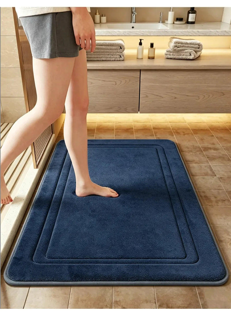 Superweicher Badvorleger aus Flanell als Duschmatte für Badezimmer und Küche – 40 × 60 oder 50 × 80 cm, saugfähig, schnell trocknend, 11 Farben