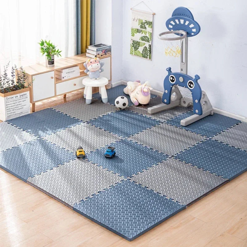 Puzzlematte aus EVA-Schaum als Spielmatte für Baby und Kinderzimmer – 30 × 30 cm je Platte, 1 cm dick, BPA-frei, 1 bis 16 Stück, 8 Farben
